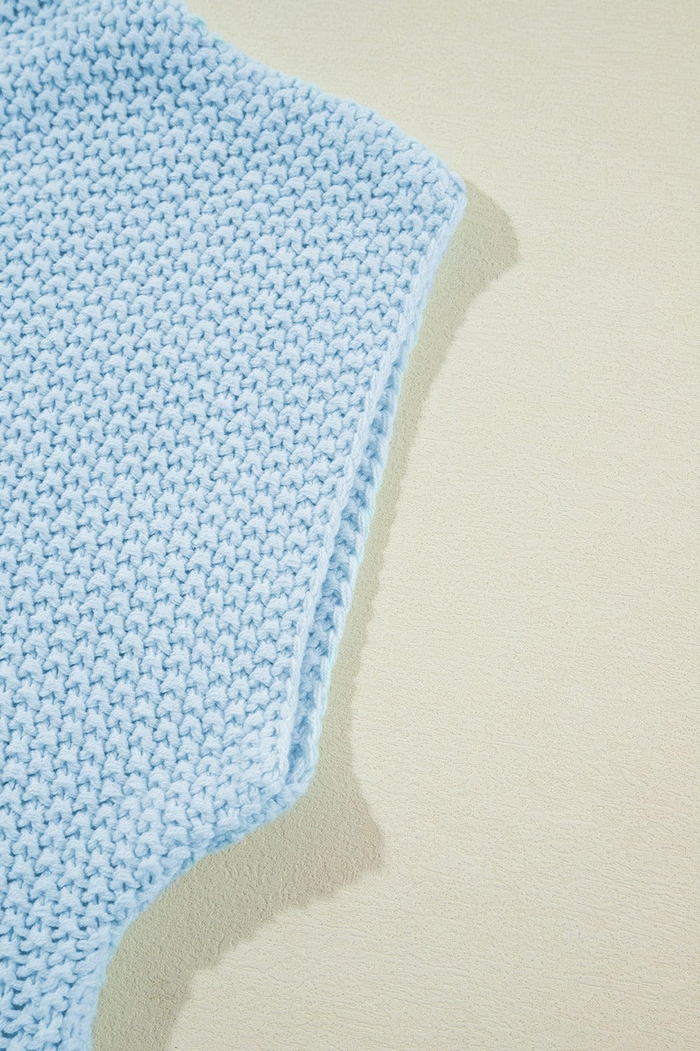 Trendsi Fall Turtleneck Cap Sleeve Sweater Turtleneck Cap Sleeve Sweater