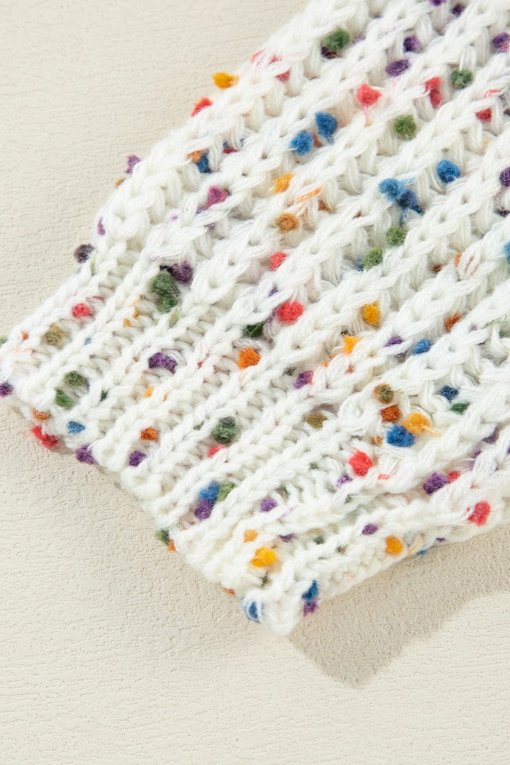 Trendsi Fall Twisted Confetti Boat Neck Sweater Twisted Confetti Boat Neck Sweater