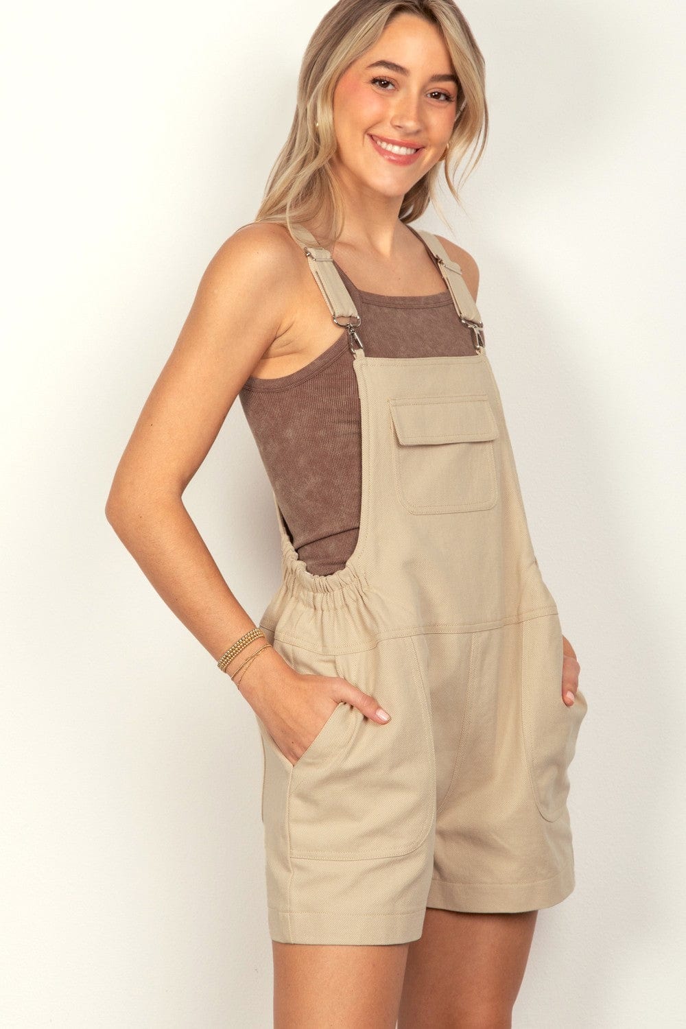 Trendsi Fall VERY J Adjustable Suspender Overalls with Pockets VERY J Adjustable Suspender Overalls with Pockets