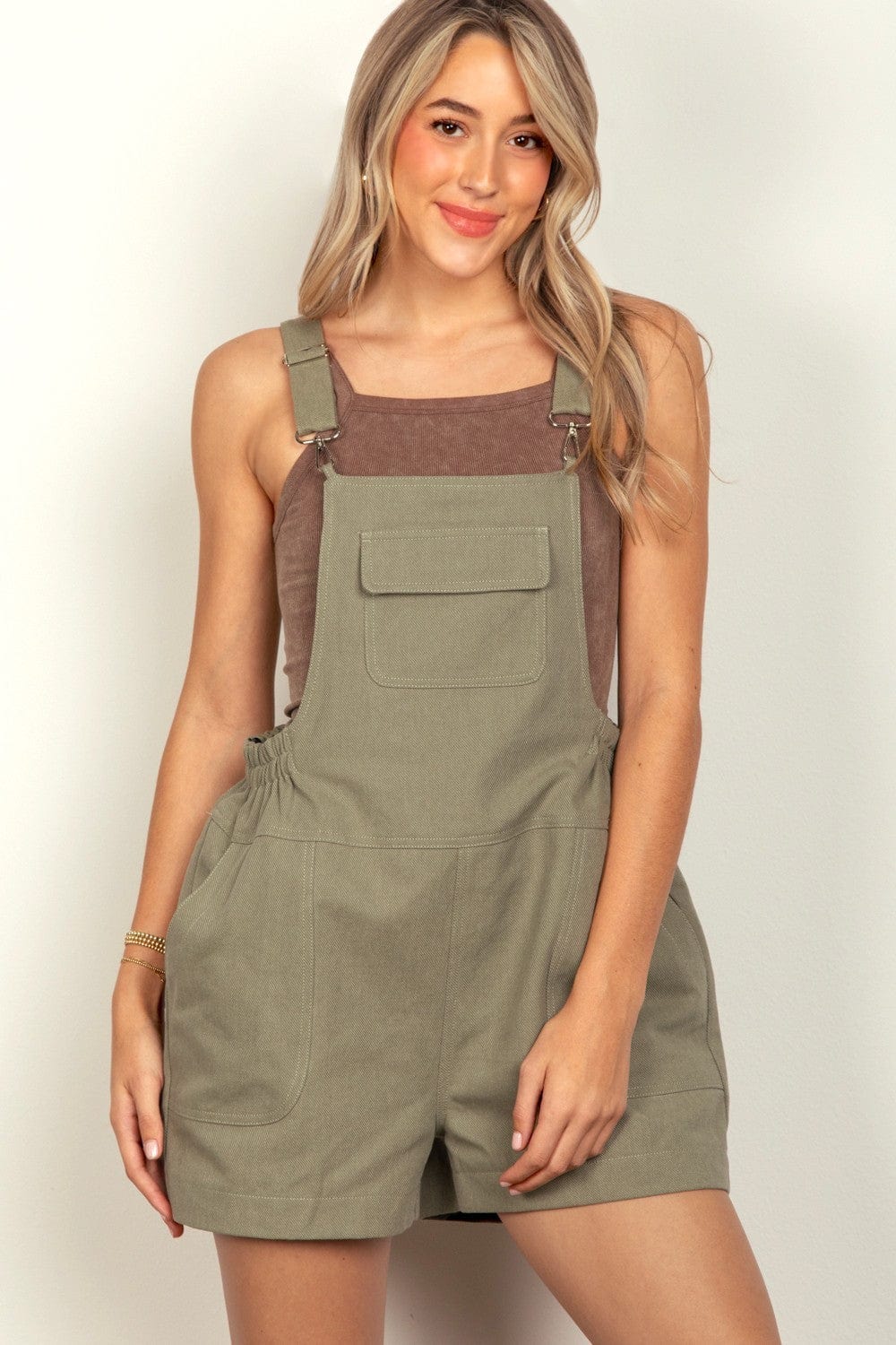 Trendsi Fall VERY J Adjustable Suspender Overalls with Pockets VERY J Adjustable Suspender Overalls with Pockets