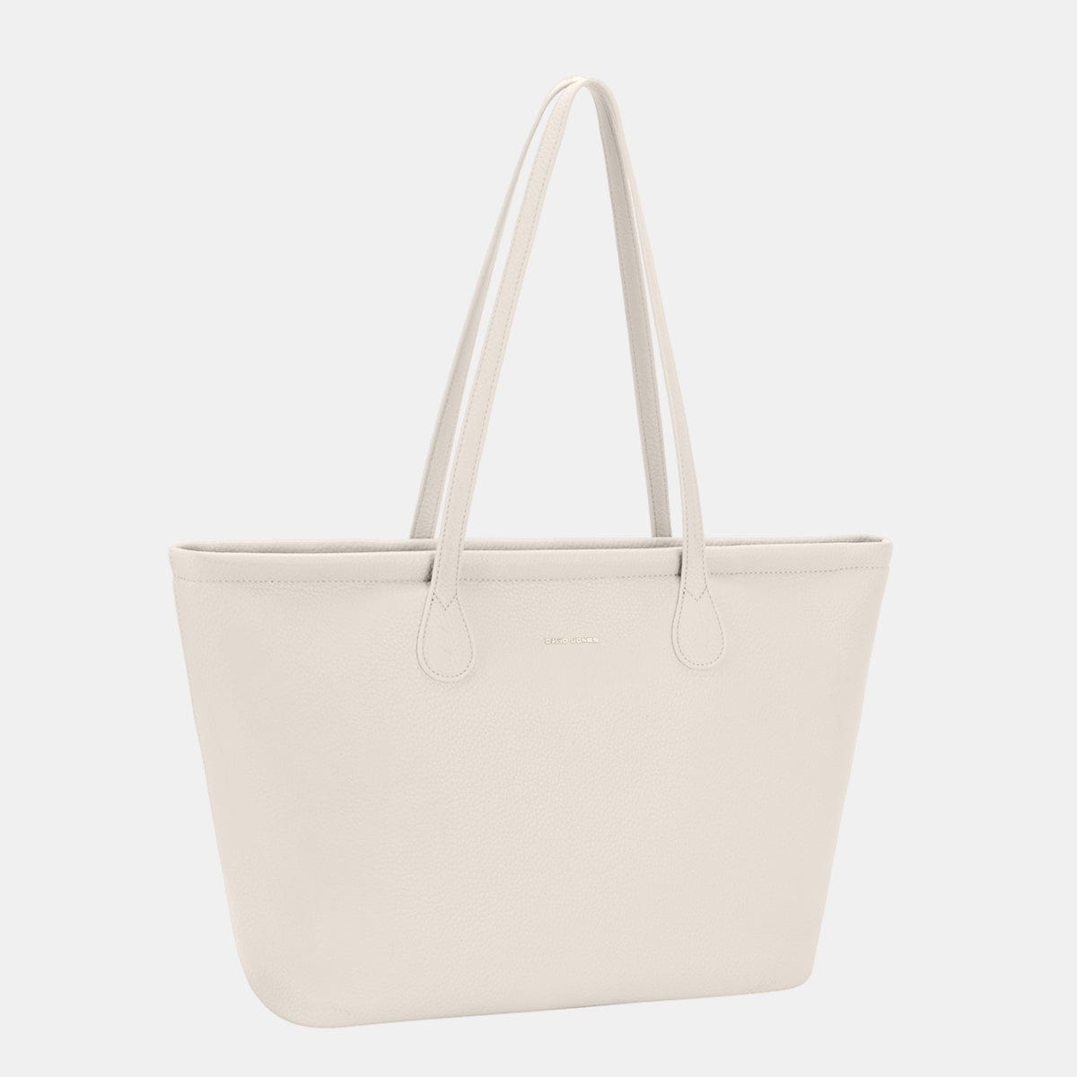 Trendsi Fall White / One Size David Jones PU Leather Tote Bag David Jones PU Leather Tote Bag