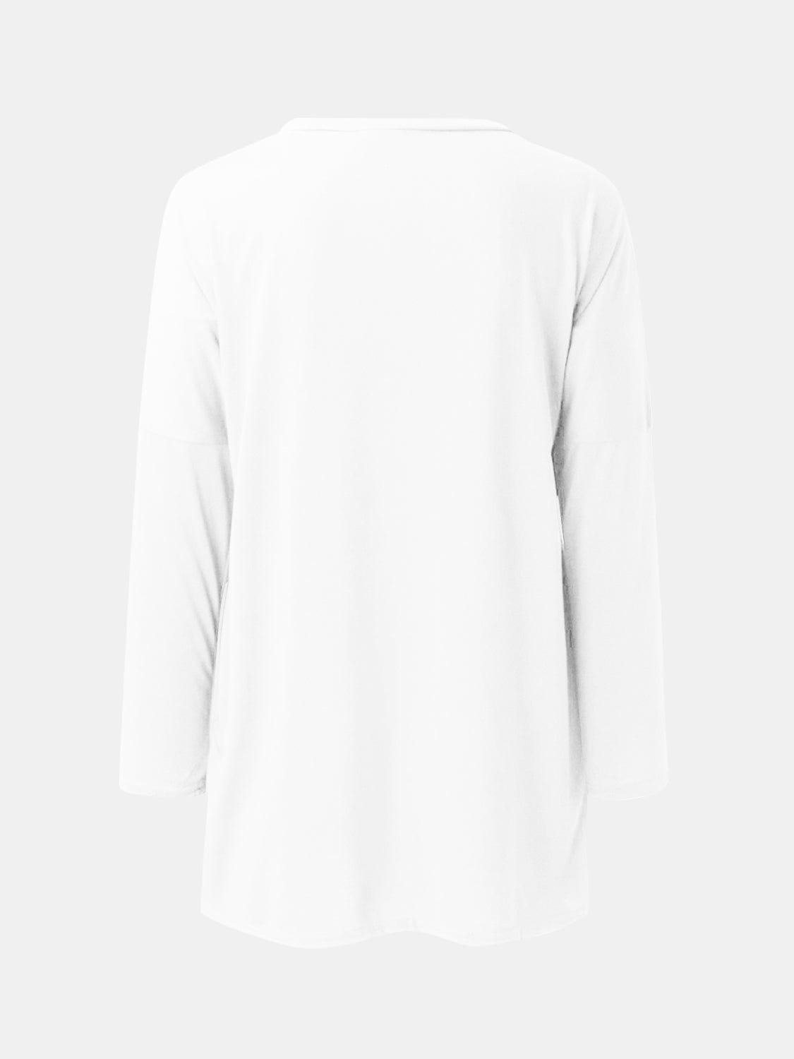 Trendsi Fall White / S Full Size Round Neck Long Sleeve T-Shirt Full Size Round Neck Long Sleeve T-Shirt
