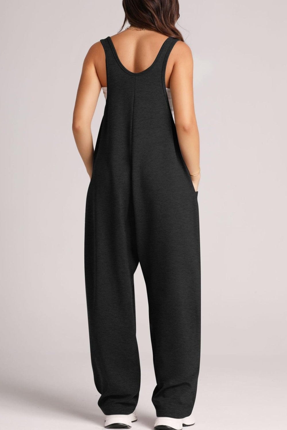 Trendsi Fall Wide Strap Jumpsuit with Pockets Wide Strap Jumpsuit with Pockets