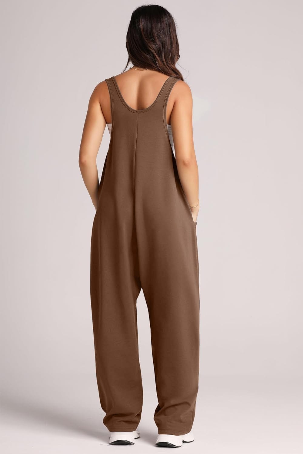 Trendsi Fall Wide Strap Jumpsuit with Pockets Wide Strap Jumpsuit with Pockets