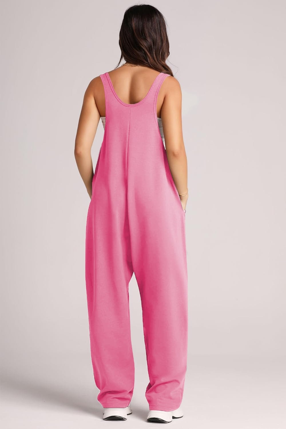 Trendsi Fall Wide Strap Jumpsuit with Pockets Wide Strap Jumpsuit with Pockets