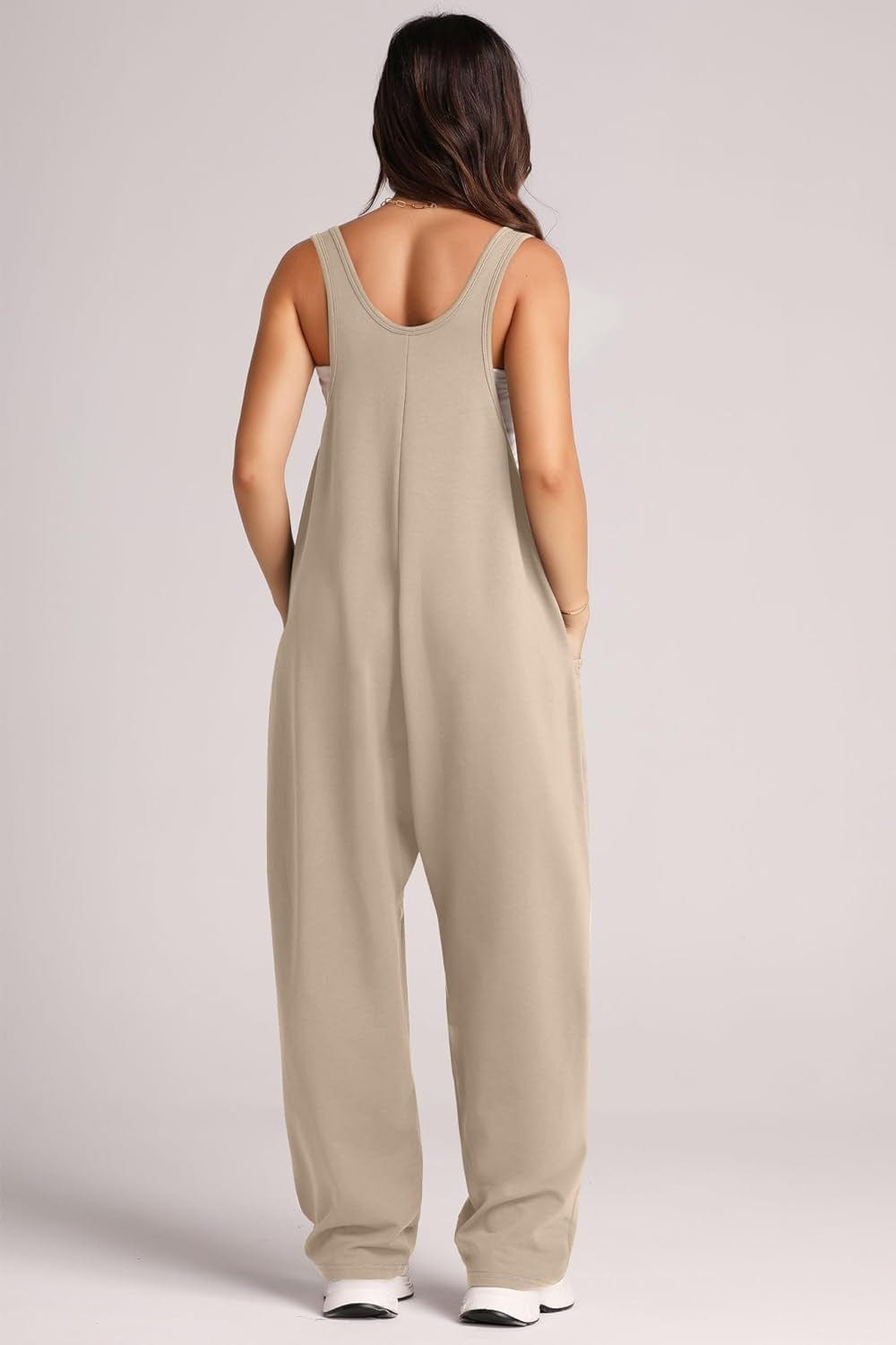 Trendsi Fall Wide Strap Jumpsuit with Pockets Wide Strap Jumpsuit with Pockets