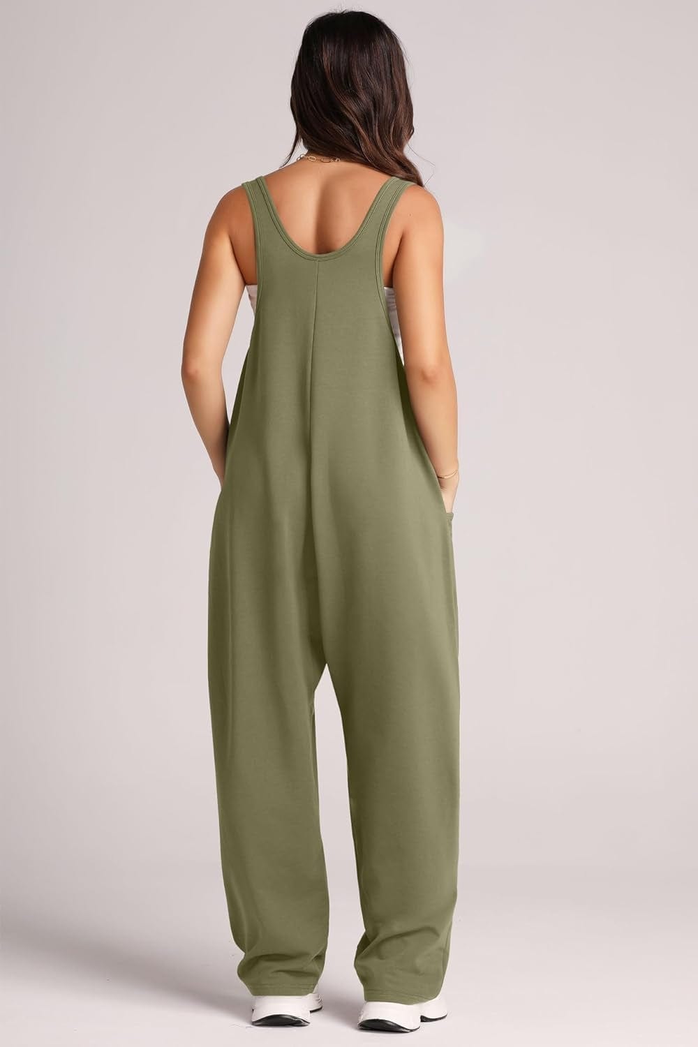 Trendsi Fall Wide Strap Jumpsuit with Pockets Wide Strap Jumpsuit with Pockets