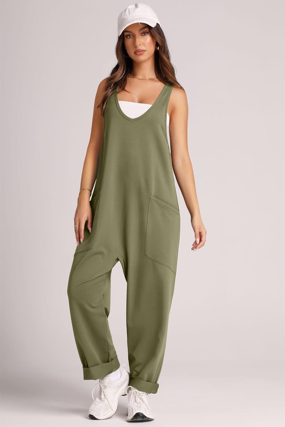 Trendsi Fall Wide Strap Jumpsuit with Pockets Wide Strap Jumpsuit with Pockets