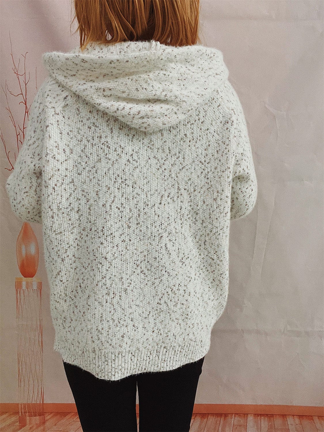 Trendsi Fall Zip Up Drawstring Long Sleeve Hooded Sweater Zip Up Drawstring Long Sleeve Hooded Sweater