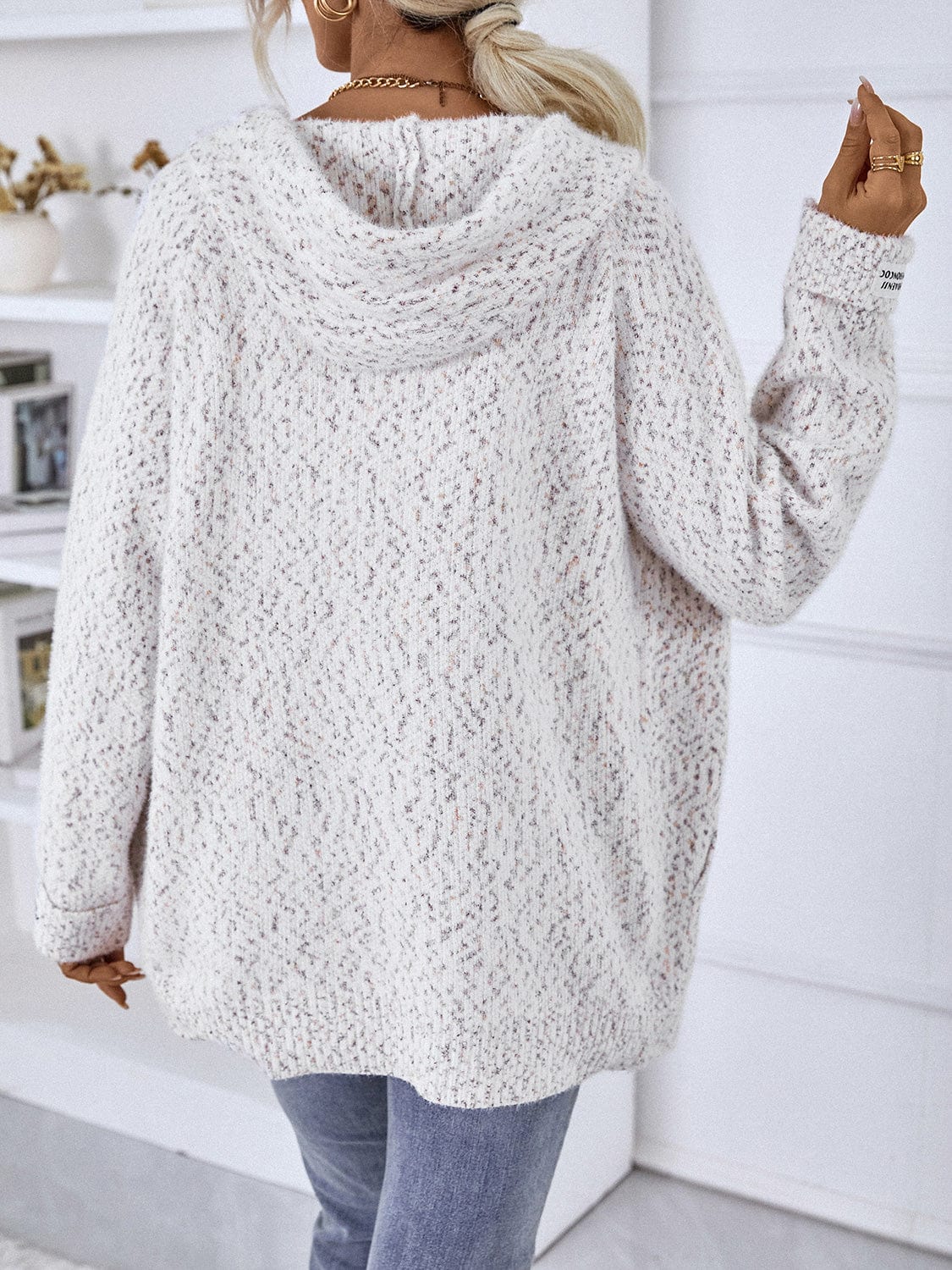 Trendsi Fall Zip-Up Hooded Sweater Zip-Up Hooded Sweater