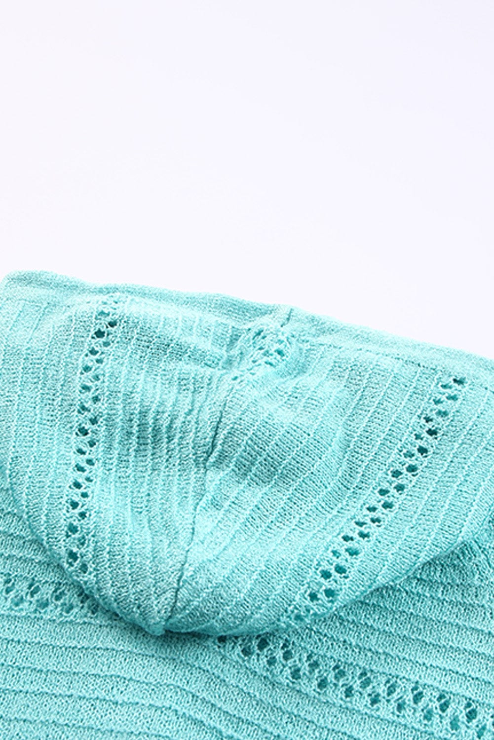 Trendsi Fall Zip-Up Raglan Sleeve Openwork Hooded Cardigan Zip-Up Raglan Sleeve Openwork Hooded Cardigan