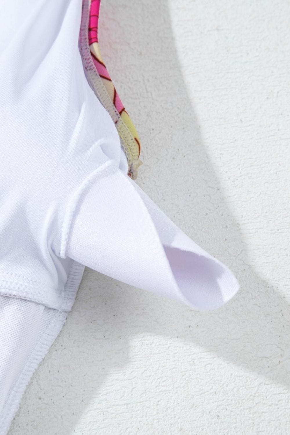 Trendsi Floral Ruffle Trim Tummy Control One Piece Swimsuit Floral Ruffle Trim Tummy Control One Piece Swimsuit