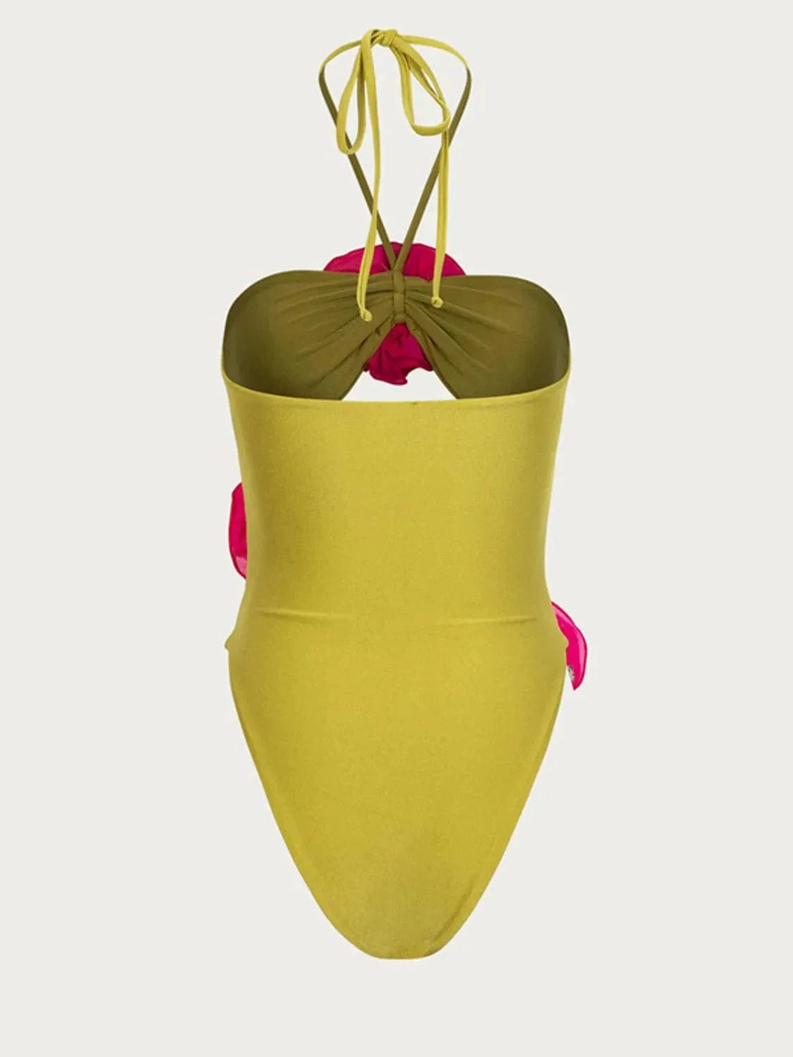 Trendsi Flower Cutout Halter Neck One-Piece Swimwear Flower Cutout Halter Neck One-Piece Swimwear