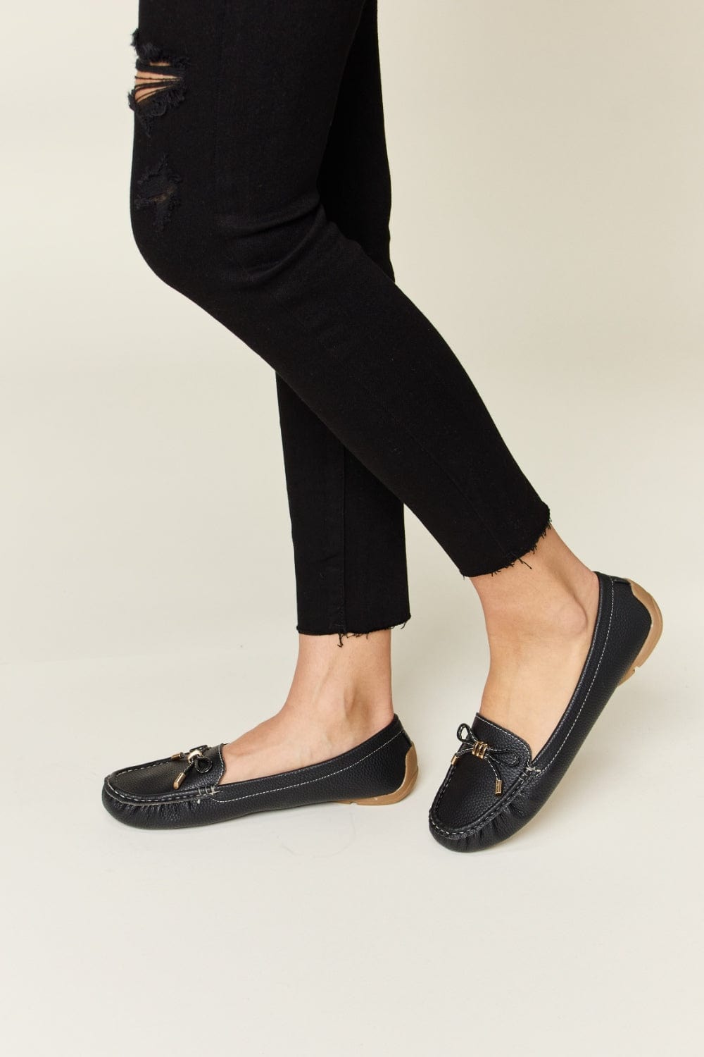 Trendsi Forever Link Slip On Bow Flats Loafers Forever Link Slip On Bow Flats Loafers
