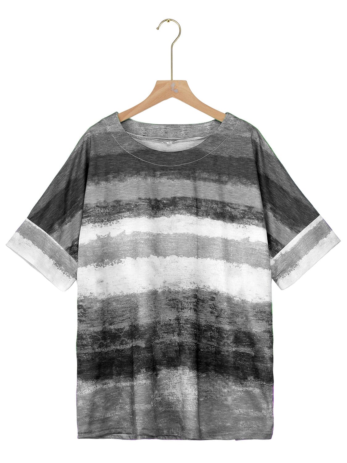 Trendsi Full Size Color Block Round Neck Half Sleeve T-Shirt Full Size Color Block Round Neck Half Sleeve T-Shirt