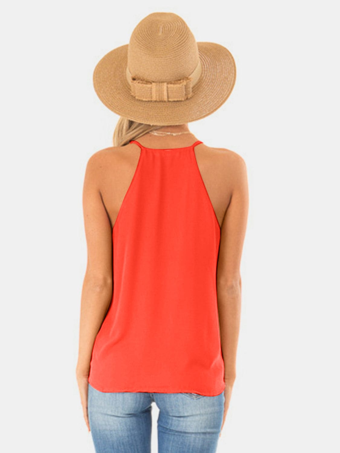 Trendsi Full Size Surplice Spaghetti Strap Top Full Size Surplice Spaghetti Strap Top