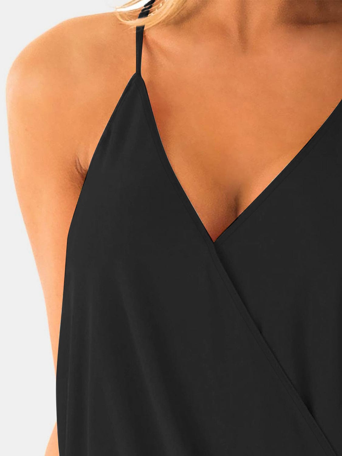 Trendsi Full Size Surplice Spaghetti Strap Top Full Size Surplice Spaghetti Strap Top