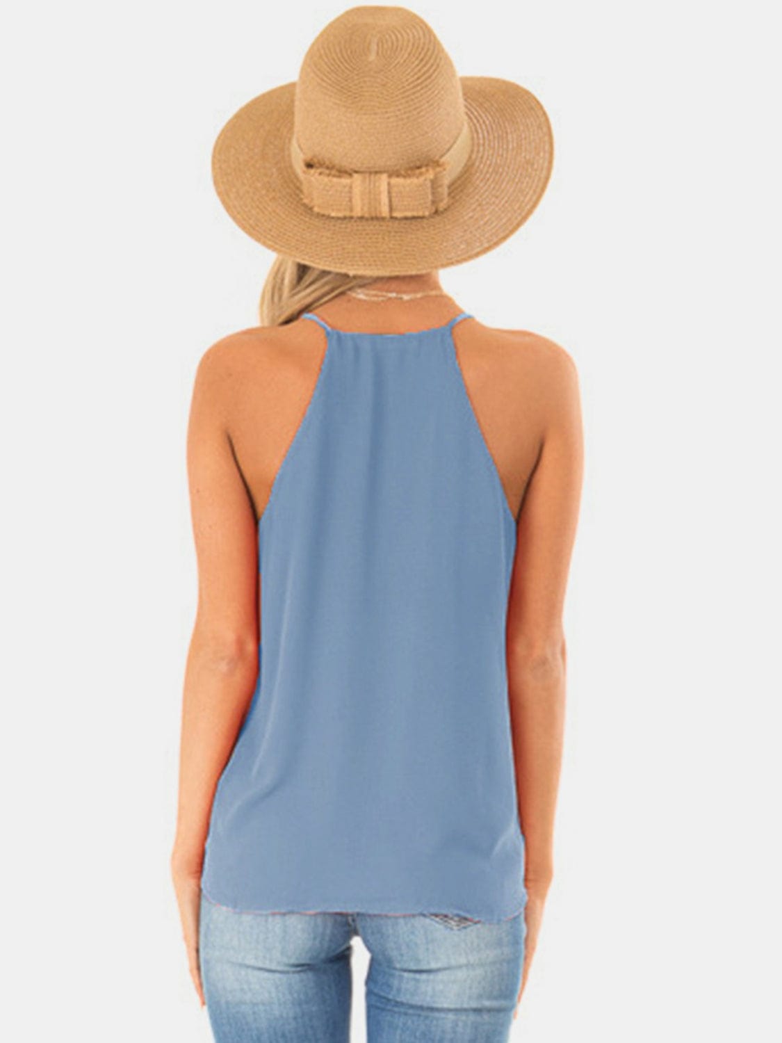 Trendsi Full Size Surplice Spaghetti Strap Top Full Size Surplice Spaghetti Strap Top