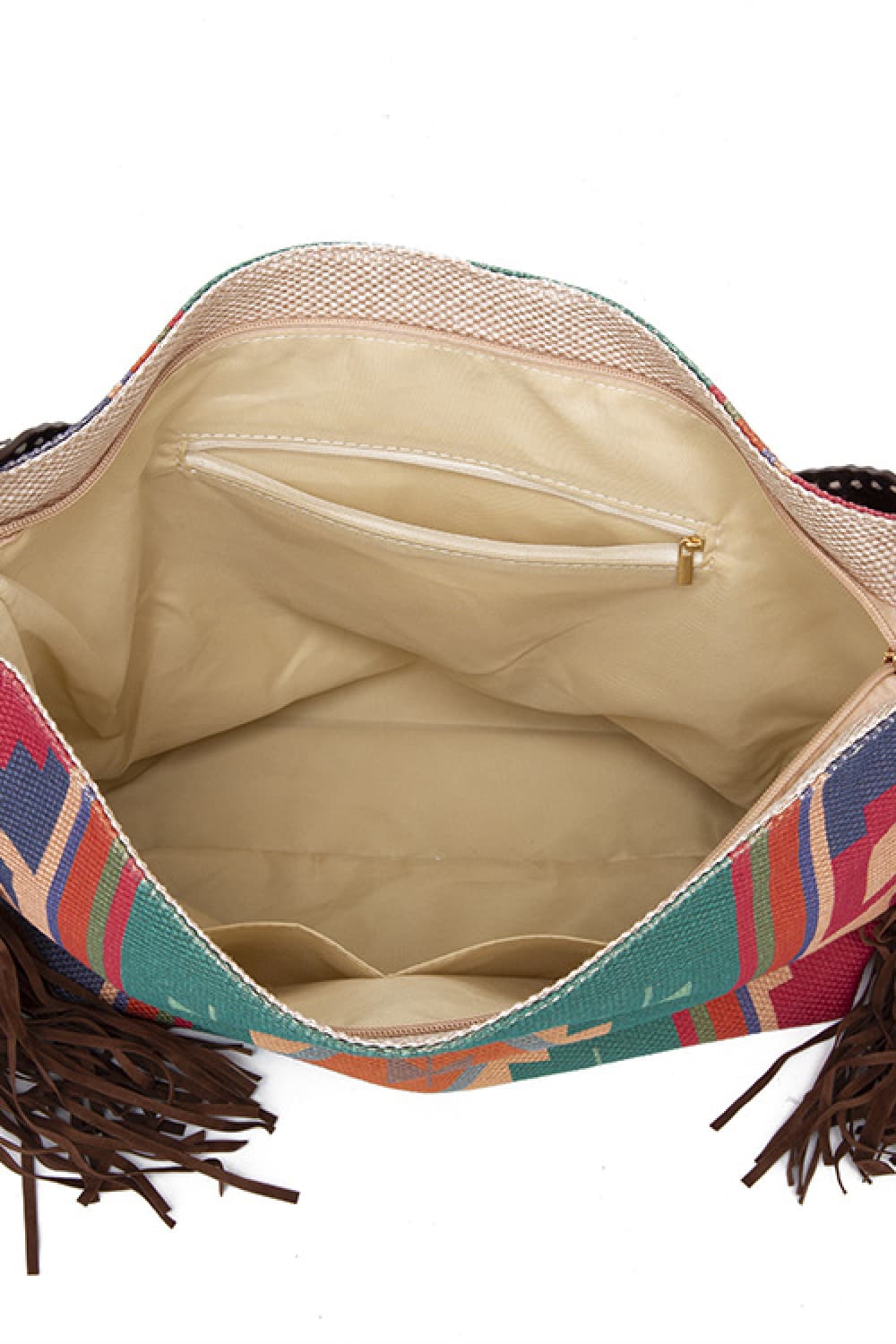 Trendsi Geometric Canvas Tote Bag Geometric Canvas Tote Bag