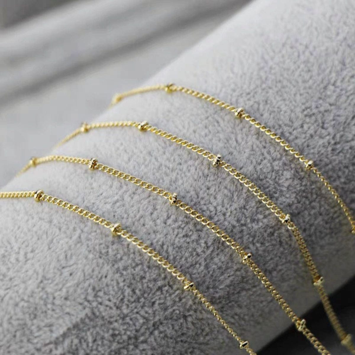 Trendsi Gold-Plated Bubble Initial Necklace Gold-Plated Bubble Initial Necklace