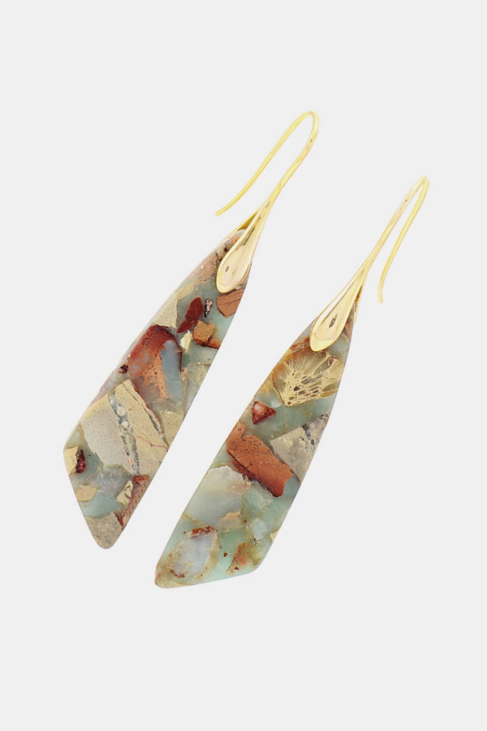 Trendsi Handmade Natural Stone Dangle Earrings Handmade Natural Stone Dangle Earrings