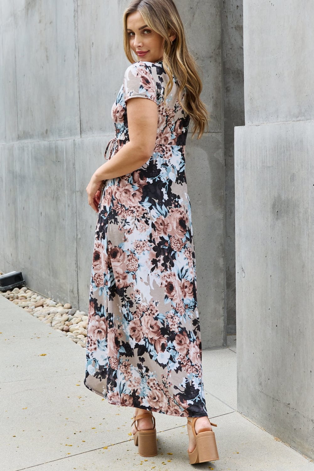 Trendsi Heimish Give Me Roses Full Size Floral Maxi Wrap Dress Heimish Give Me Roses Full Size Floral Maxi Wrap Dress