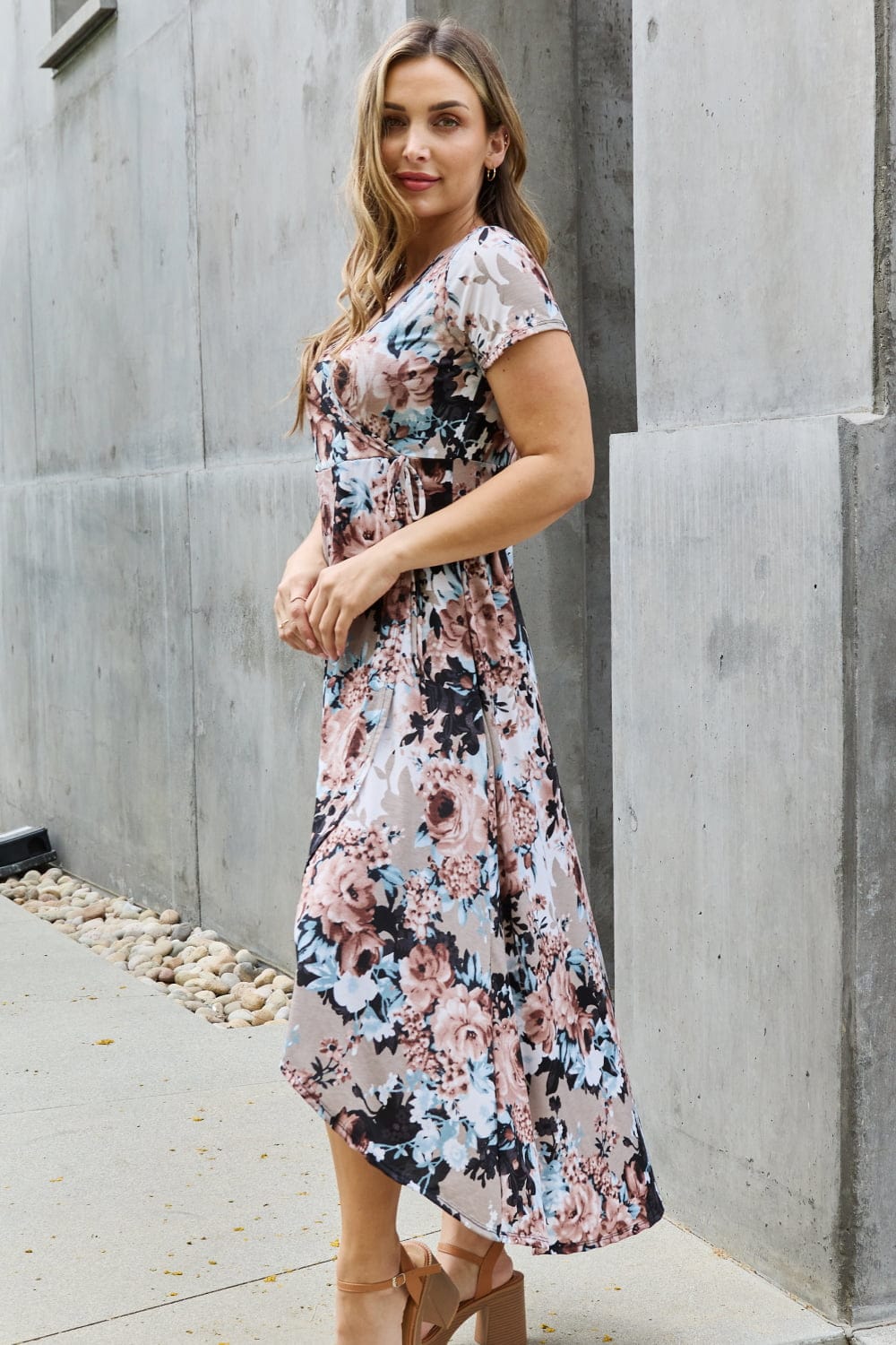 Trendsi Heimish Give Me Roses Full Size Floral Maxi Wrap Dress Heimish Give Me Roses Full Size Floral Maxi Wrap Dress
