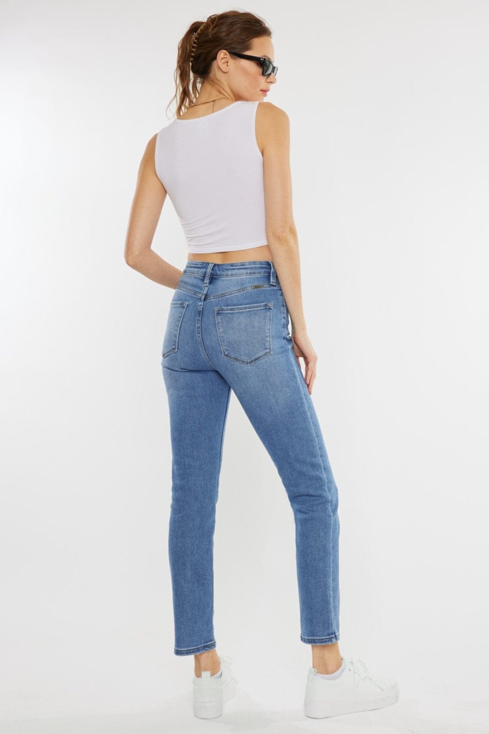 Trendsi Kancan Full Size Cat's Whiskers High Waist Jeans Kancan Full Size Cat's Whiskers High Waist Jeans