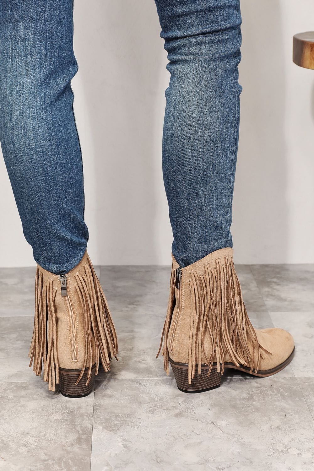 Trendsi Legend Women's Fringe Cowboy Western Ankle Boots Legend Women's Fringe Cowboy Western Ankle Boots