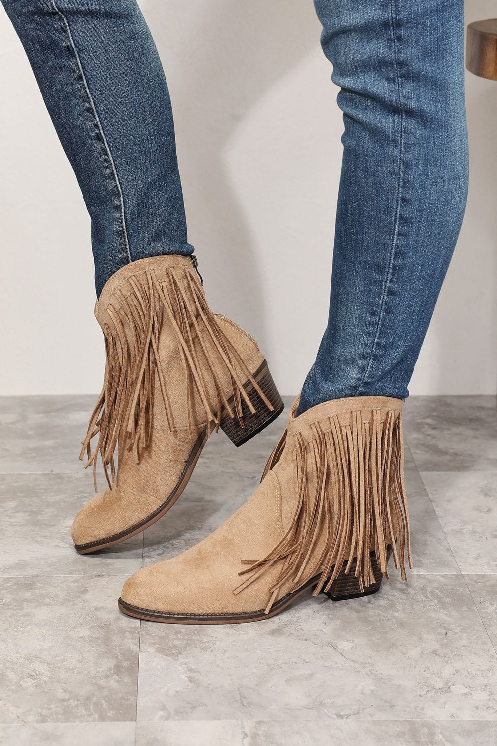Trendsi Legend Women's Fringe Cowboy Western Ankle Boots Legend Women's Fringe Cowboy Western Ankle Boots