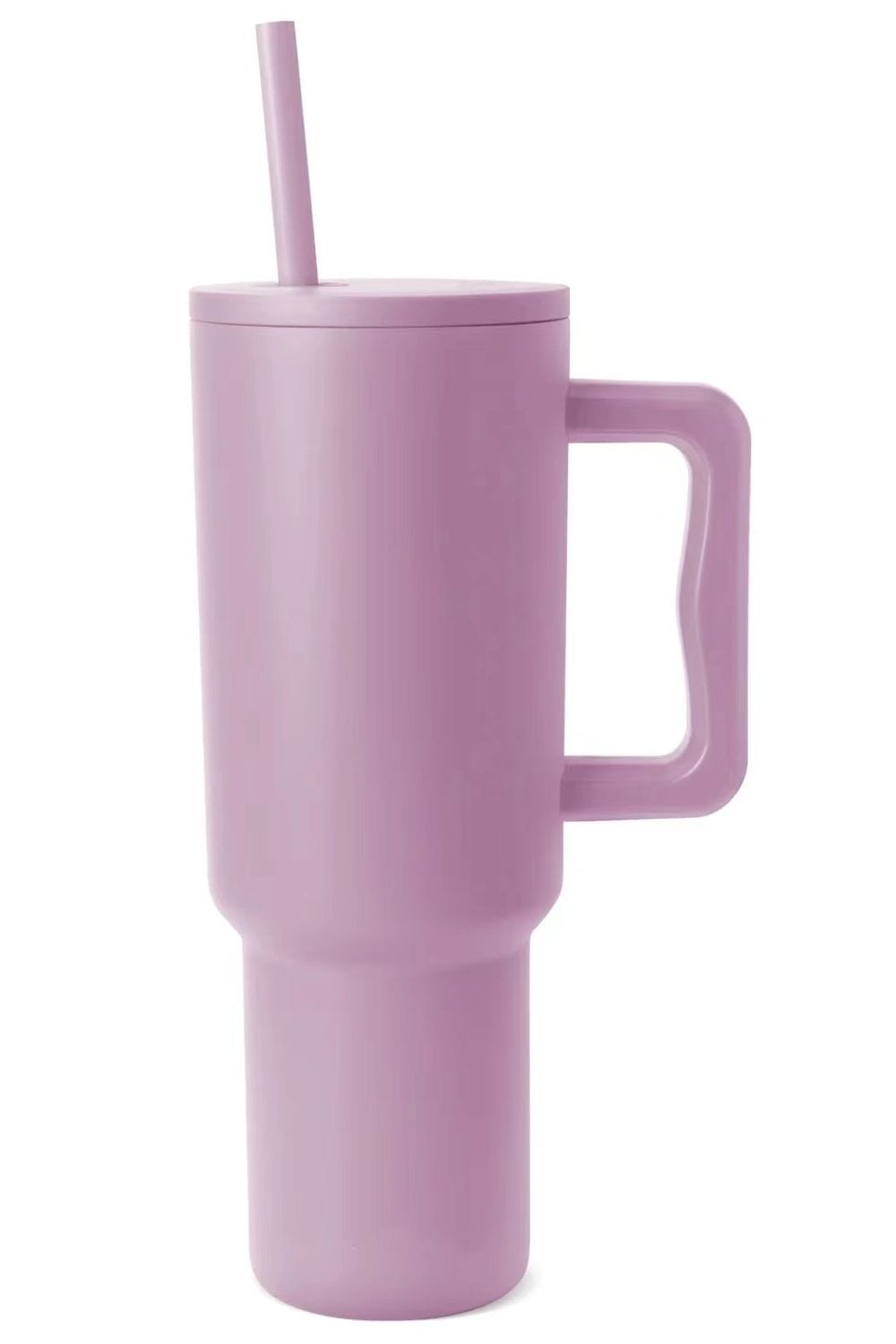 Trendsi Lilac / One Size Monochromatic Stainless Steel Tumbler with Matching Straw Monochromatic Stainless Steel Tumbler with Matching Straw