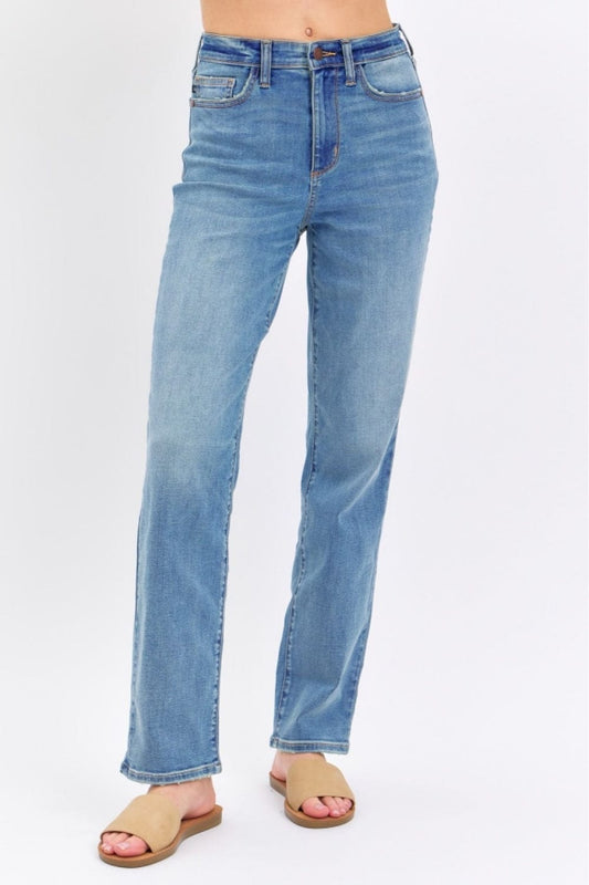 Trendsi Medium / 0(24) Judy Blue Full Size High Waist Straight Jeans Judy Blue Full Size High Waist Straight Jeans