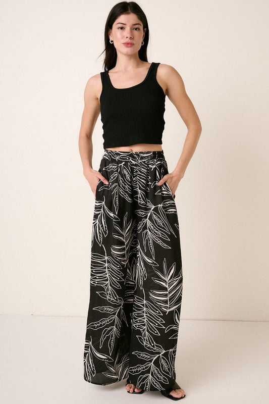 Trendsi Mittoshop Printed Wide Leg Pants Mittoshop Printed Wide Leg Pants