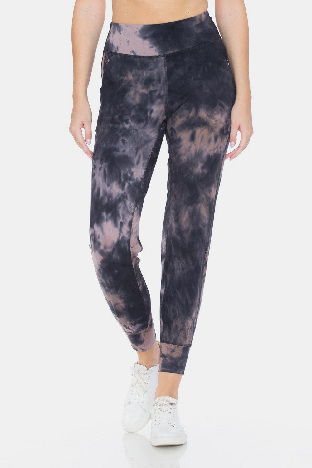 Trendsi MULTI / S Leggings Depot Tie-Dye High Waist Cropped Leggings Leggings Depot Tie-Dye High Waist Cropped Leggings