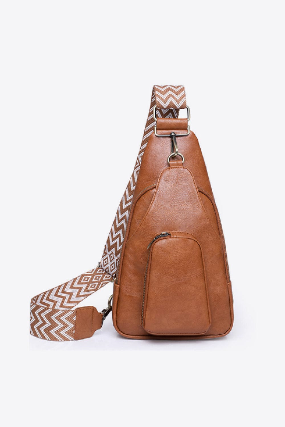 Trendsi Ochre / One Size Adored Take A Trip PU Leather Sling Bag Adored Take A Trip PU Leather Sling Bag