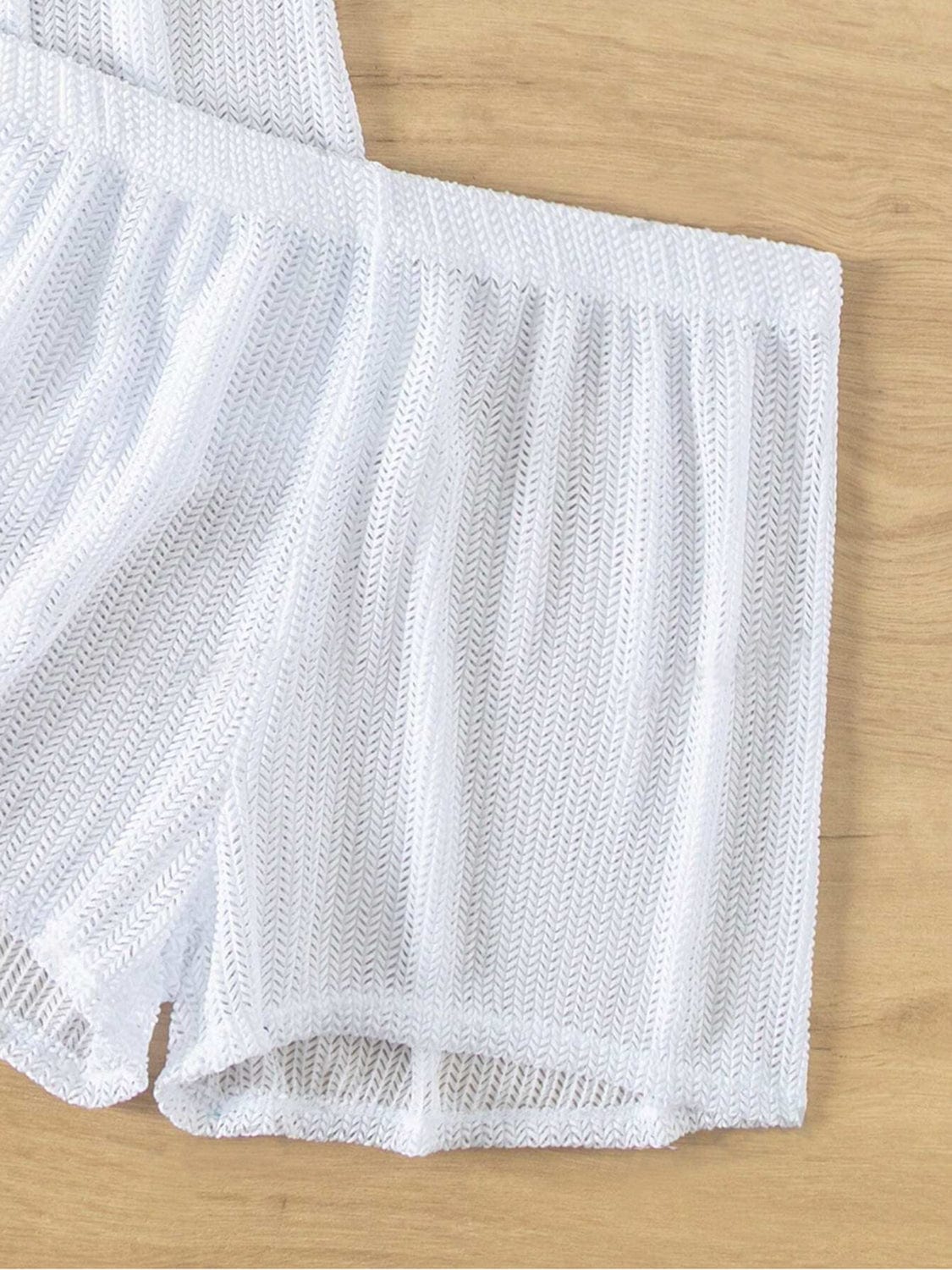 Trendsi Open Front Half Sleeve Top and Shorts Cover Up Set Open Front Half Sleeve Top and Shorts Cover Up Set