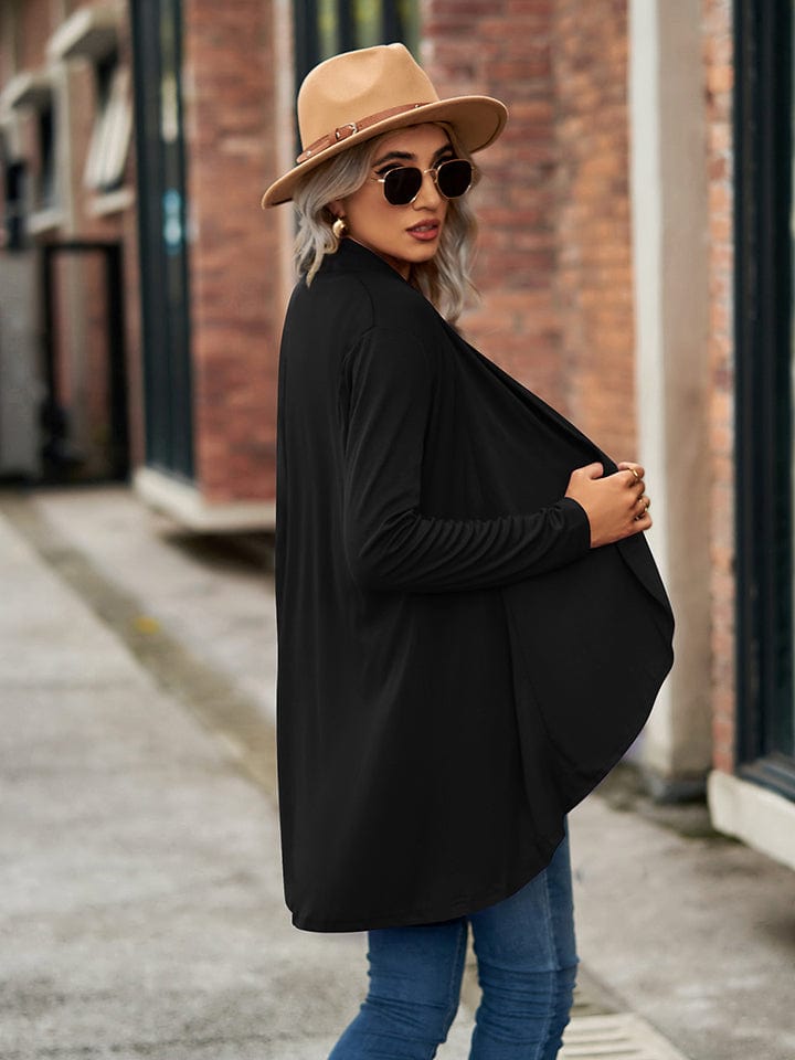 Trendsi Open Front Long Sleeve Cardigan Open Front Long Sleeve Cardigan