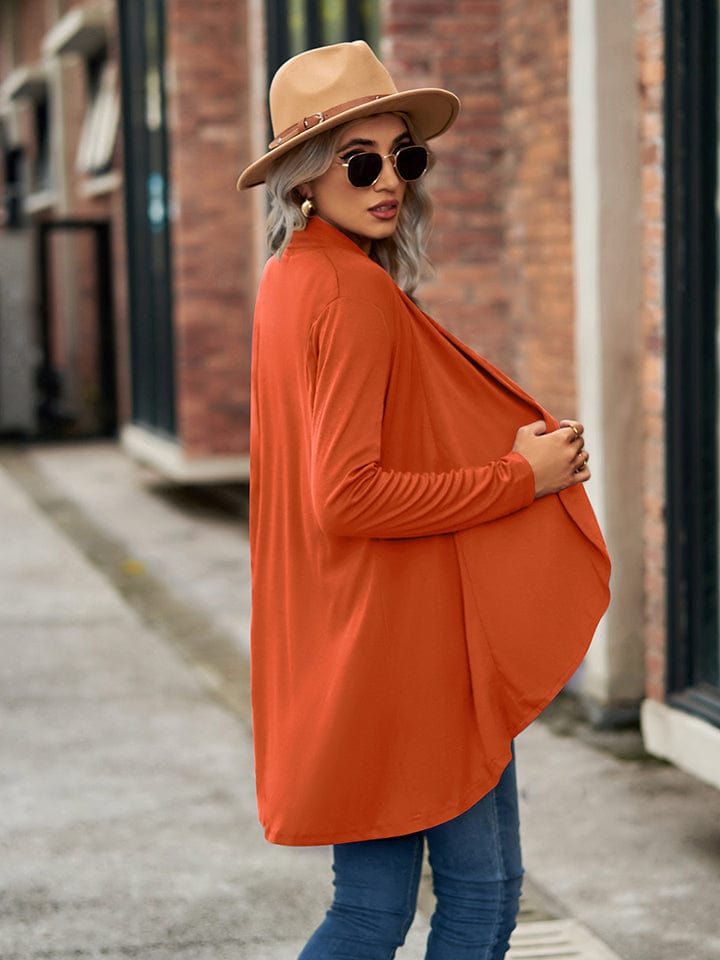 Trendsi Open Front Long Sleeve Cardigan Open Front Long Sleeve Cardigan