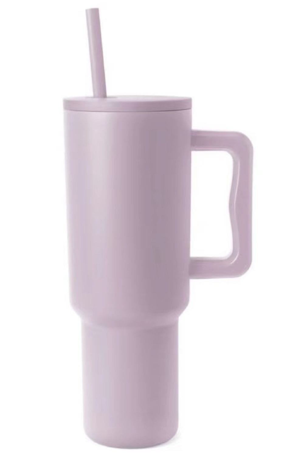 Trendsi Pink Purple / One Size Monochromatic Stainless Steel Tumbler with Matching Straw Monochromatic Stainless Steel Tumbler with Matching Straw