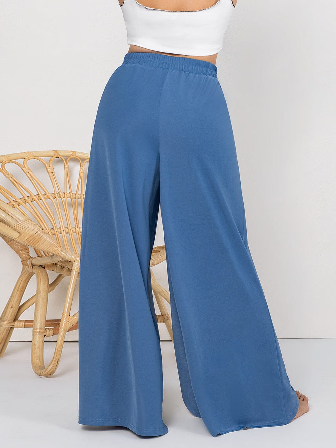 Trendsi Plus Size Tied Slit Wide Leg Pants Plus Size Tied Slit Wide Leg Pants