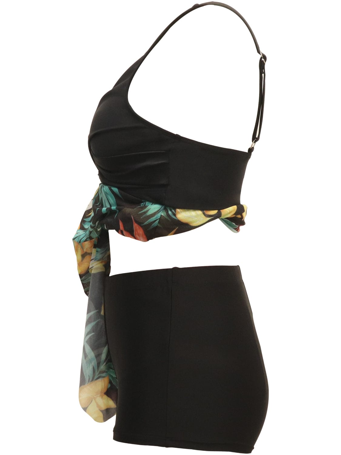 Trendsi Printed Wide Strap Two-Piece Swim Set Printed Wide Strap Two-Piece Swim Set