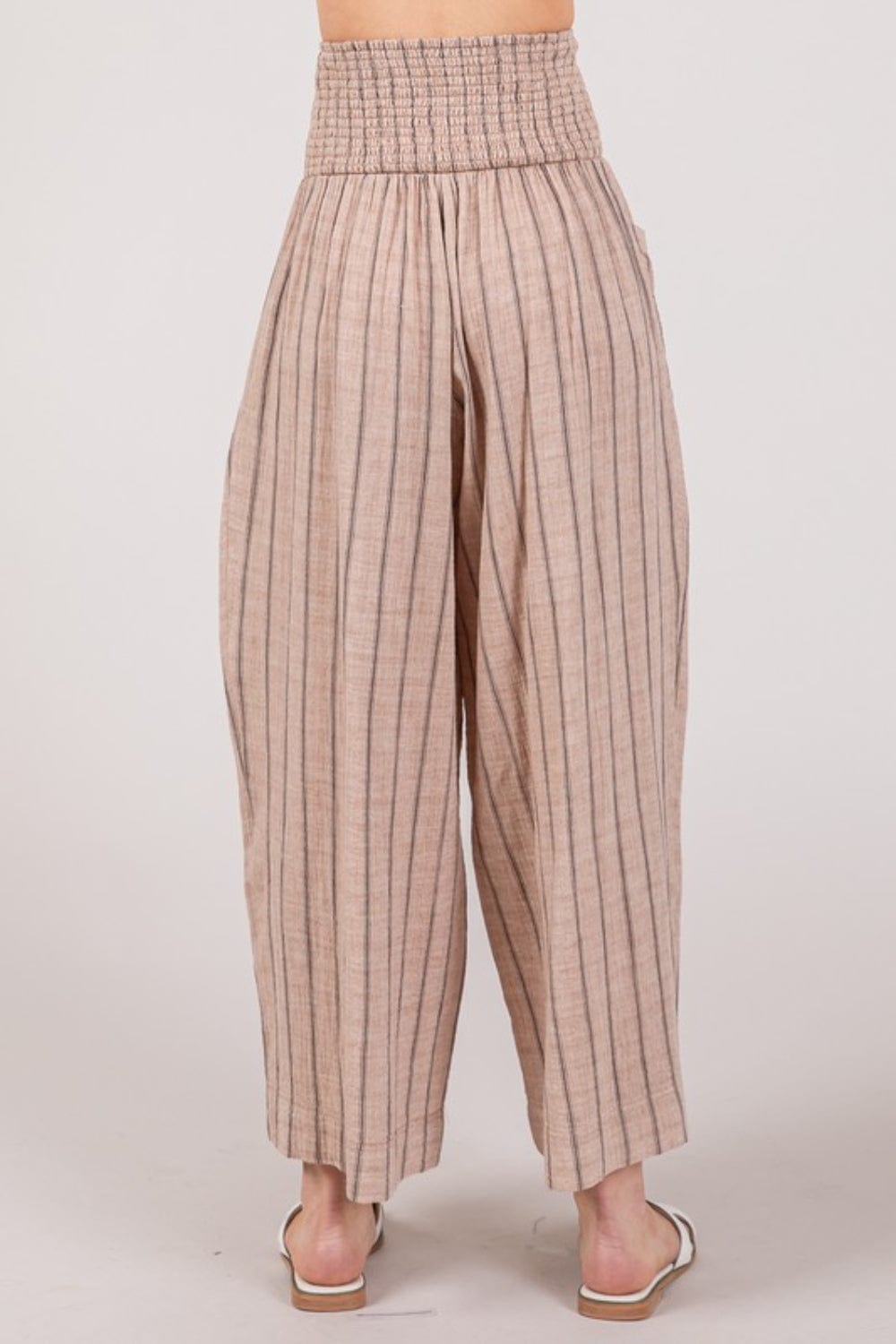 Trendsi SAGE + FIG Cotton Gauze Wash Stripe Pants SAGE + FIG Cotton Gauze Wash Stripe Pants