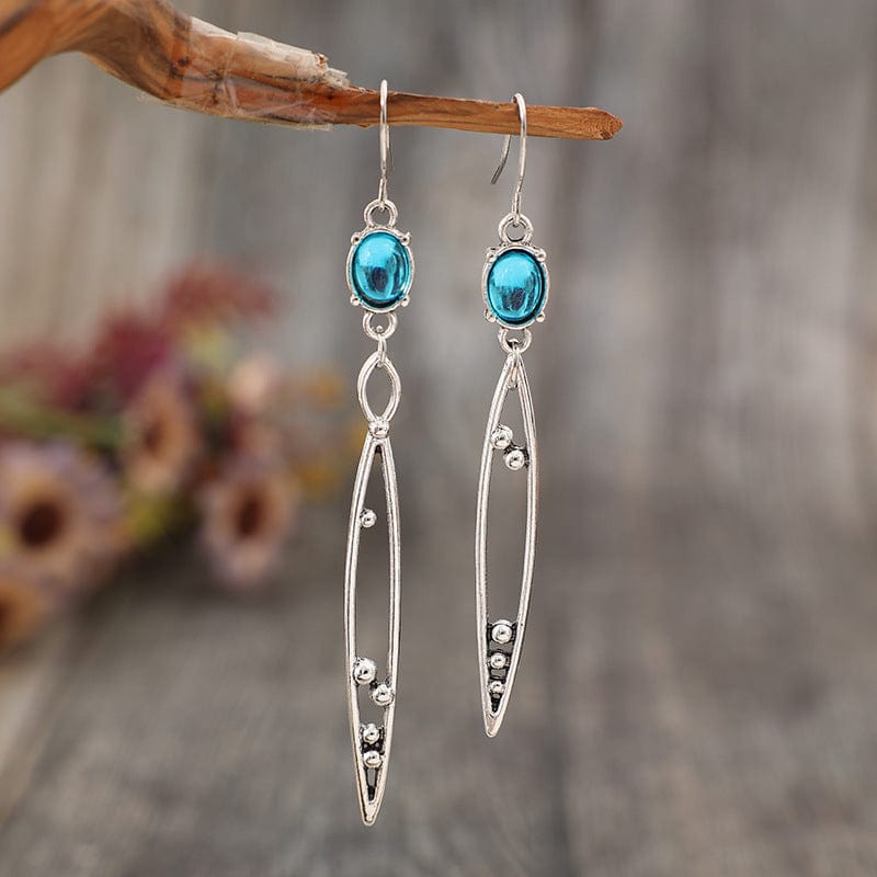 Trendsi Silver / One Size Alloy Rhinestone Asymmetric Earrings Alloy Rhinestone Asymmetric Earrings