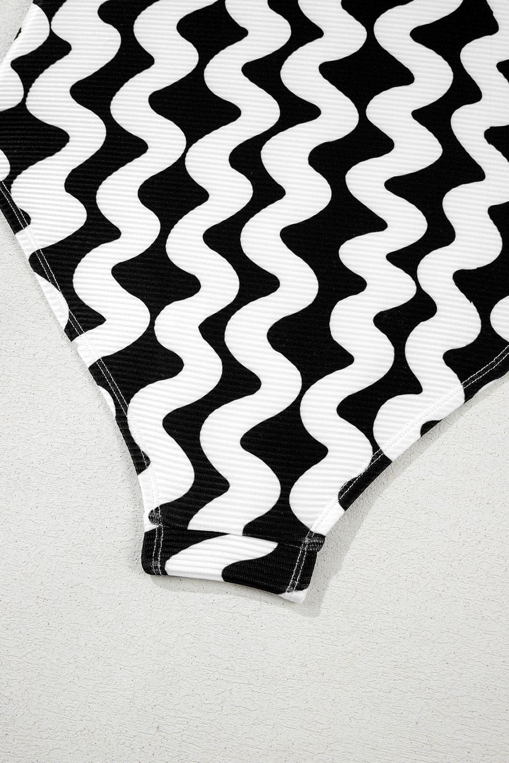 Trendsi Tied Front Contrast Striped One-Piece Swimsuit Tied Front Contrast Striped One-Piece Swimsuit