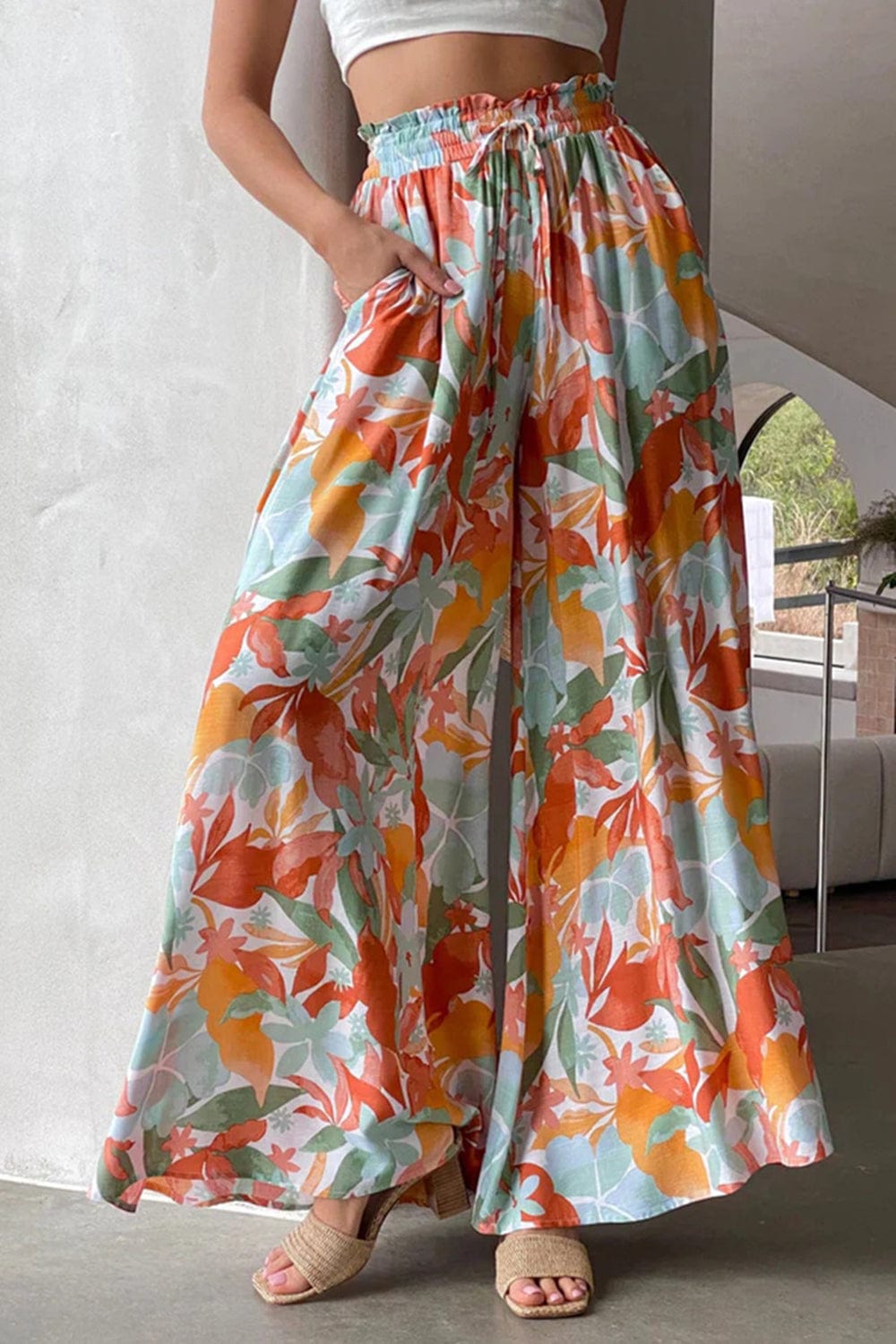 Trendsi Tied Wide Leg Pants Tied Wide Leg Pants