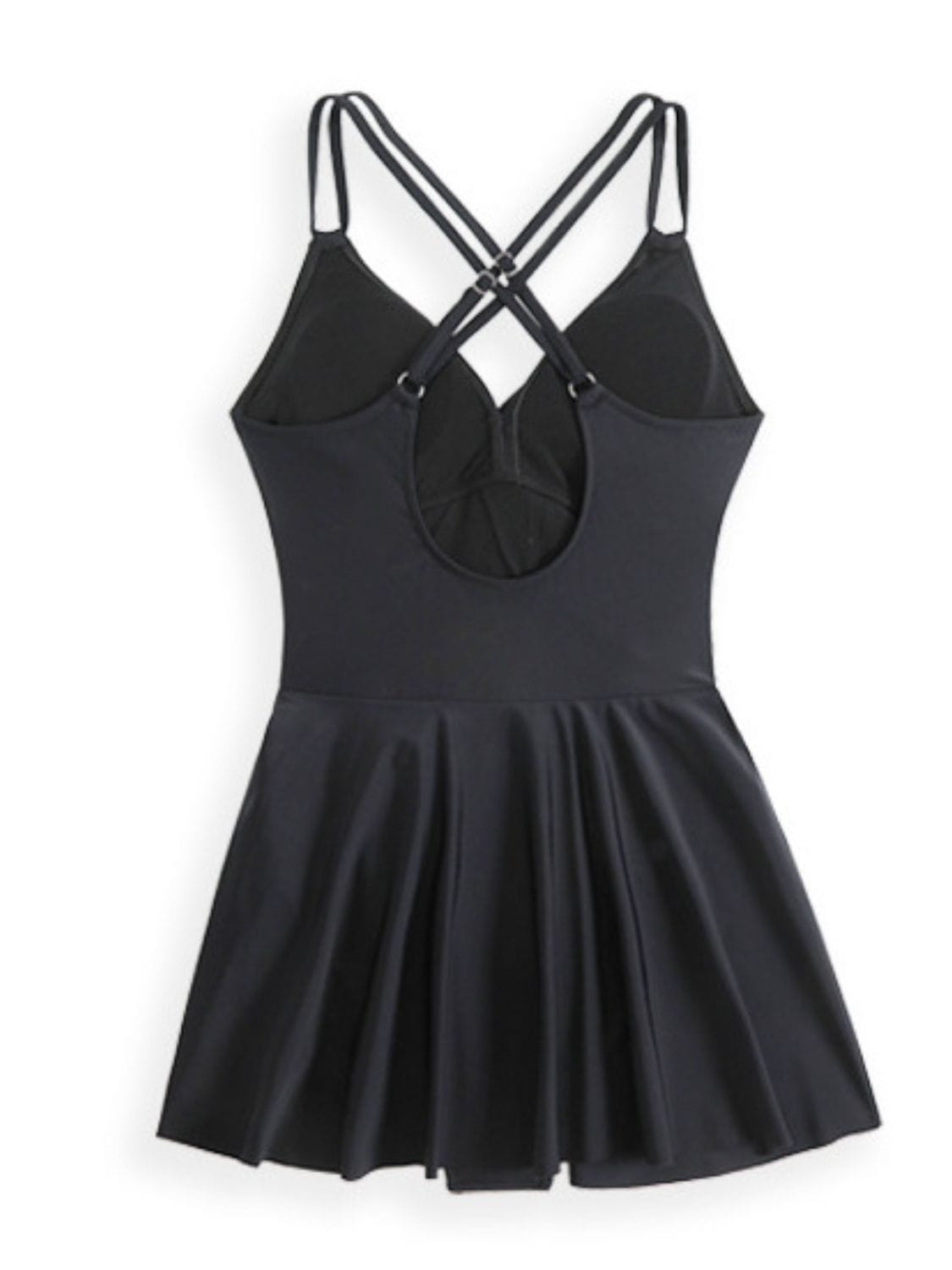 Trendsi Twisted Front Crisscross Double Spaghetti Strap One-Piece Swimwear Twisted Front Crisscross Double Spaghetti Strap One-Piece Swimwear