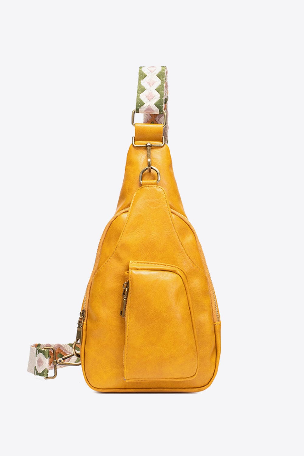 Trendsi Yellow / One Size All The Feels PU Leather Sling Bag All The Feels PU Leather Sling Bag