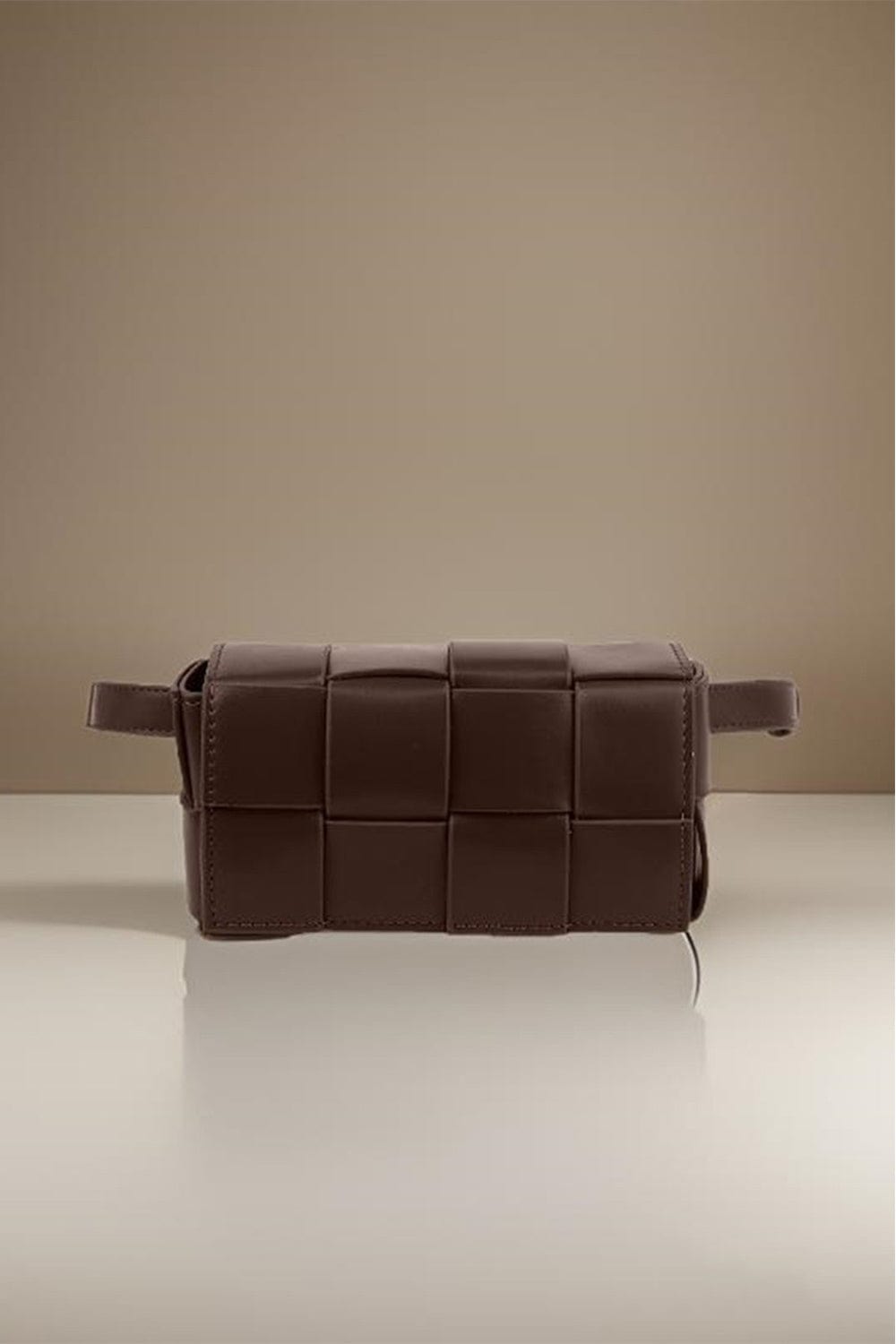 Trendsi Zenana Vegan Leather Woven Crossbody Bag Zenana Vegan Leather Woven Crossbody Bag