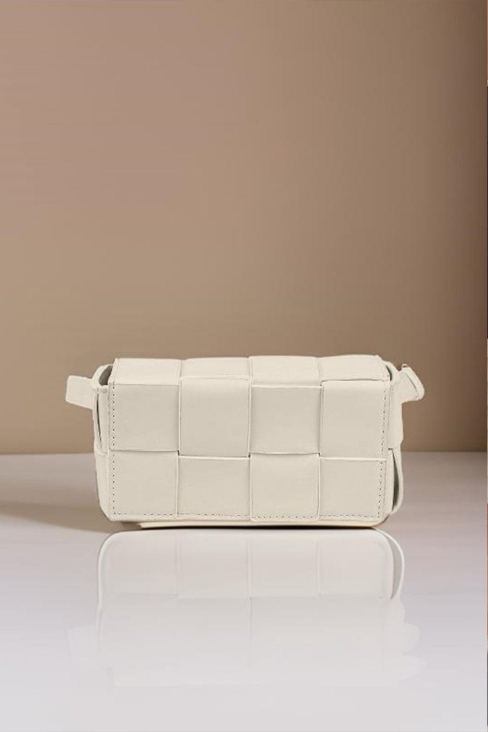 Trendsi Zenana Vegan Leather Woven Crossbody Bag Zenana Vegan Leather Woven Crossbody Bag