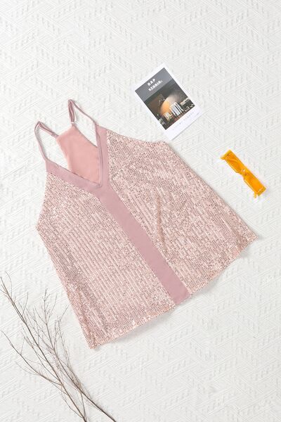 Sequin Racerback Tank - Basic Beaches Collective